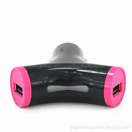 Mini Dual USB Car Charger for iPhone & iPad Mini, Output 5V/2A DC